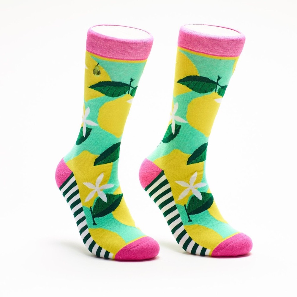 🆕 Pink Lemonade Crew Socks - Picture 4 of 4